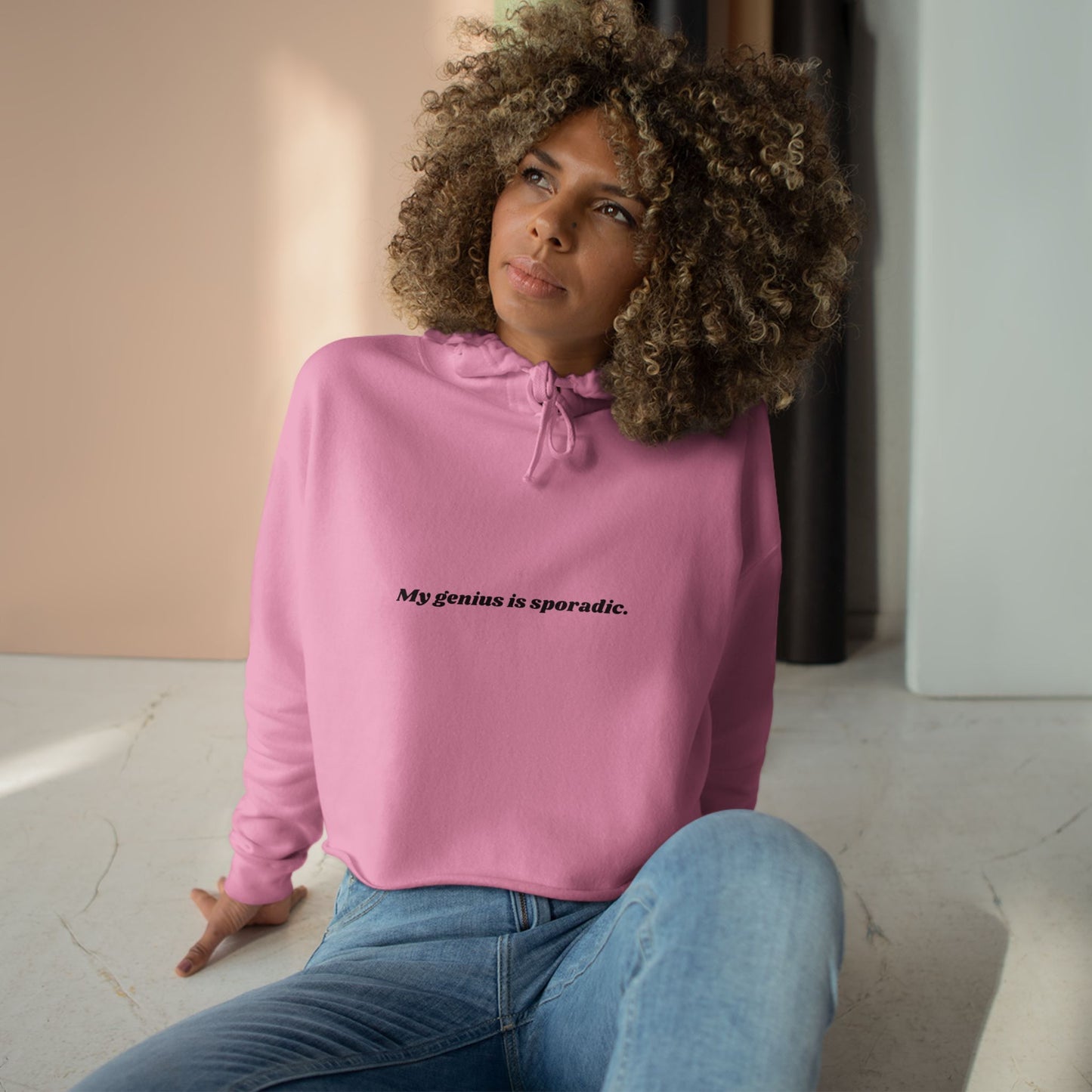 Genius - Crop Hoodie