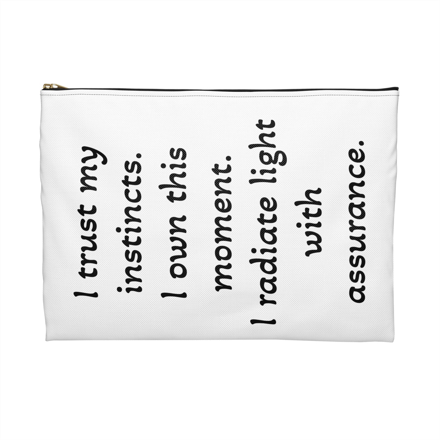 Calm & Clarity Accessory Pouch — Everyday Cosmetic and Organizer Pouch