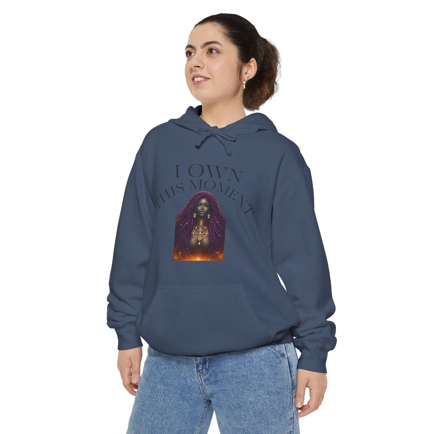 Quiet Confidence Hoodie — Minimalist Affirmation 'Trust Yourself' Jersey-Lined