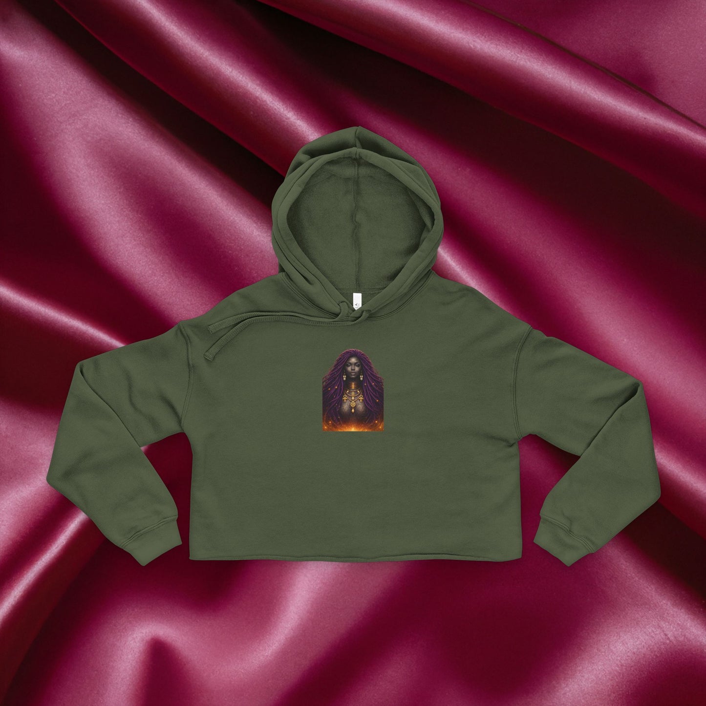 Quiet Confidence Cropped Hoodie — Minimalist Affirmation "Trust Yourself"
