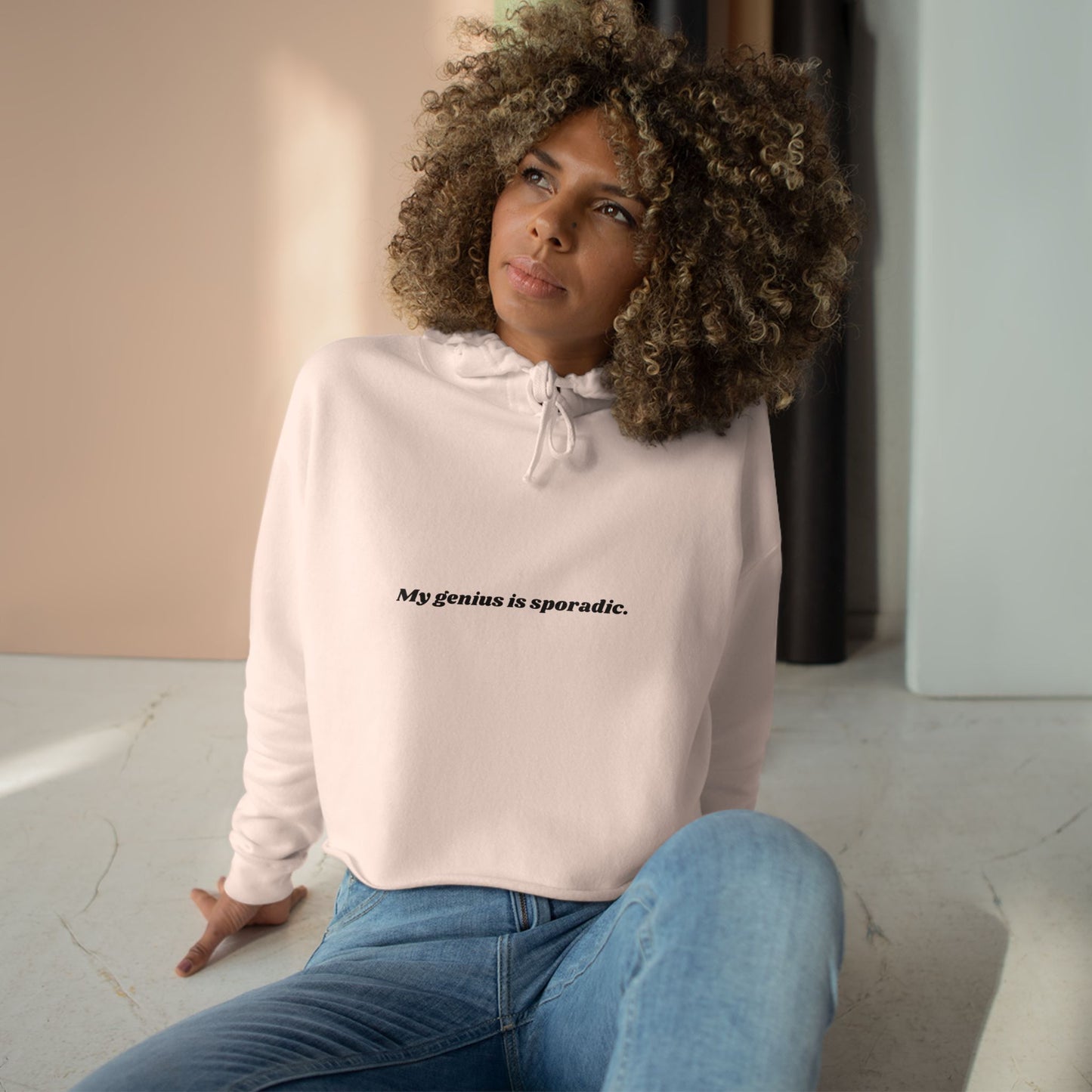 Genius - Crop Hoodie