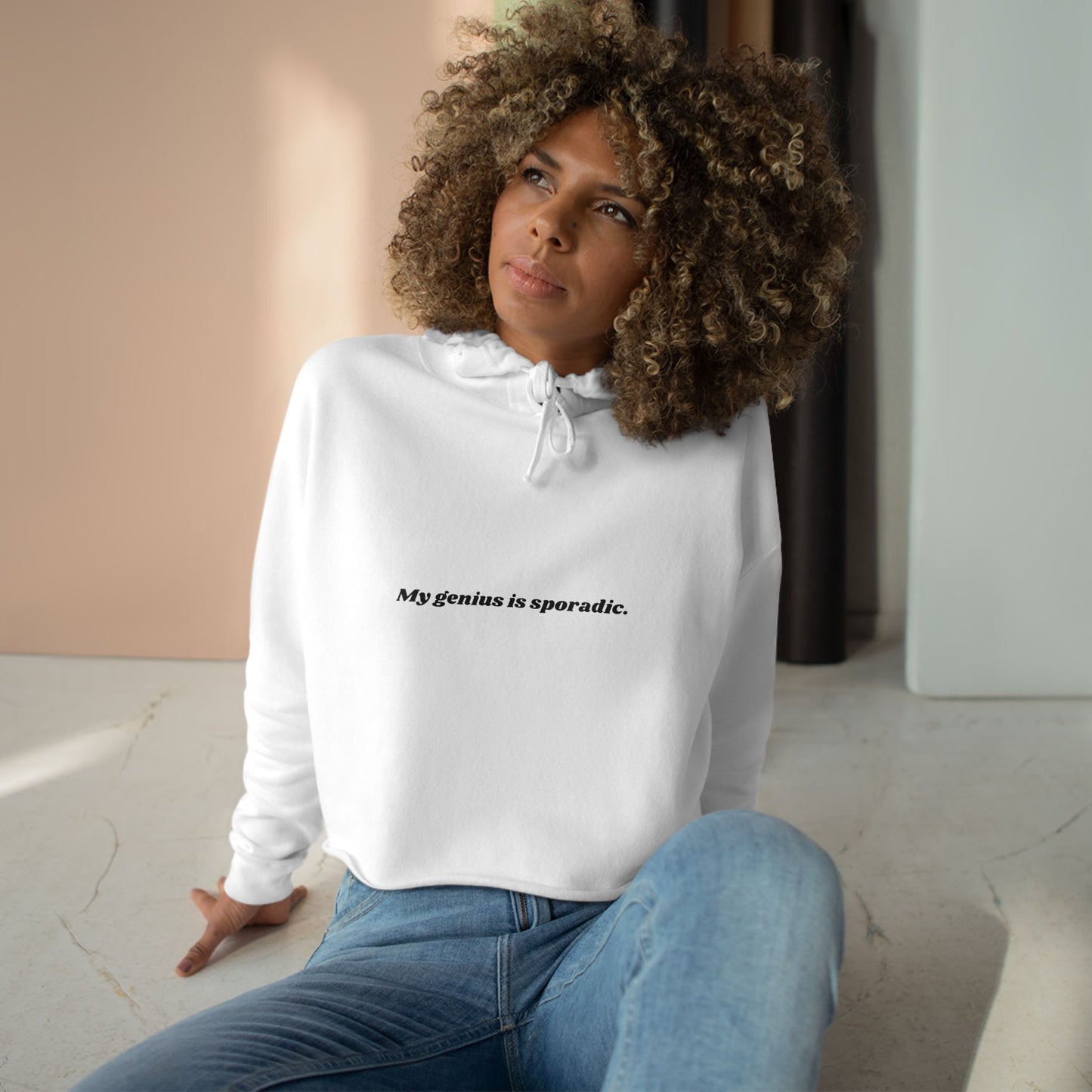Genius - Crop Hoodie