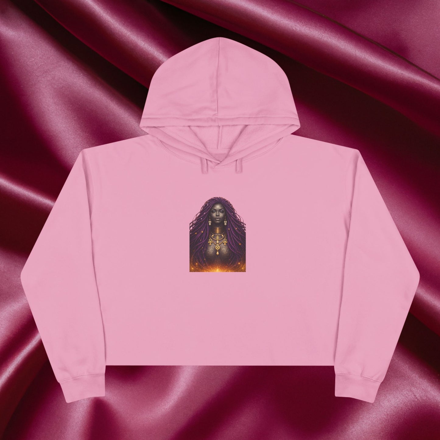 Quiet Confidence Crop Hoodie — Minimalist Affirmation 'Trust Yourself'
