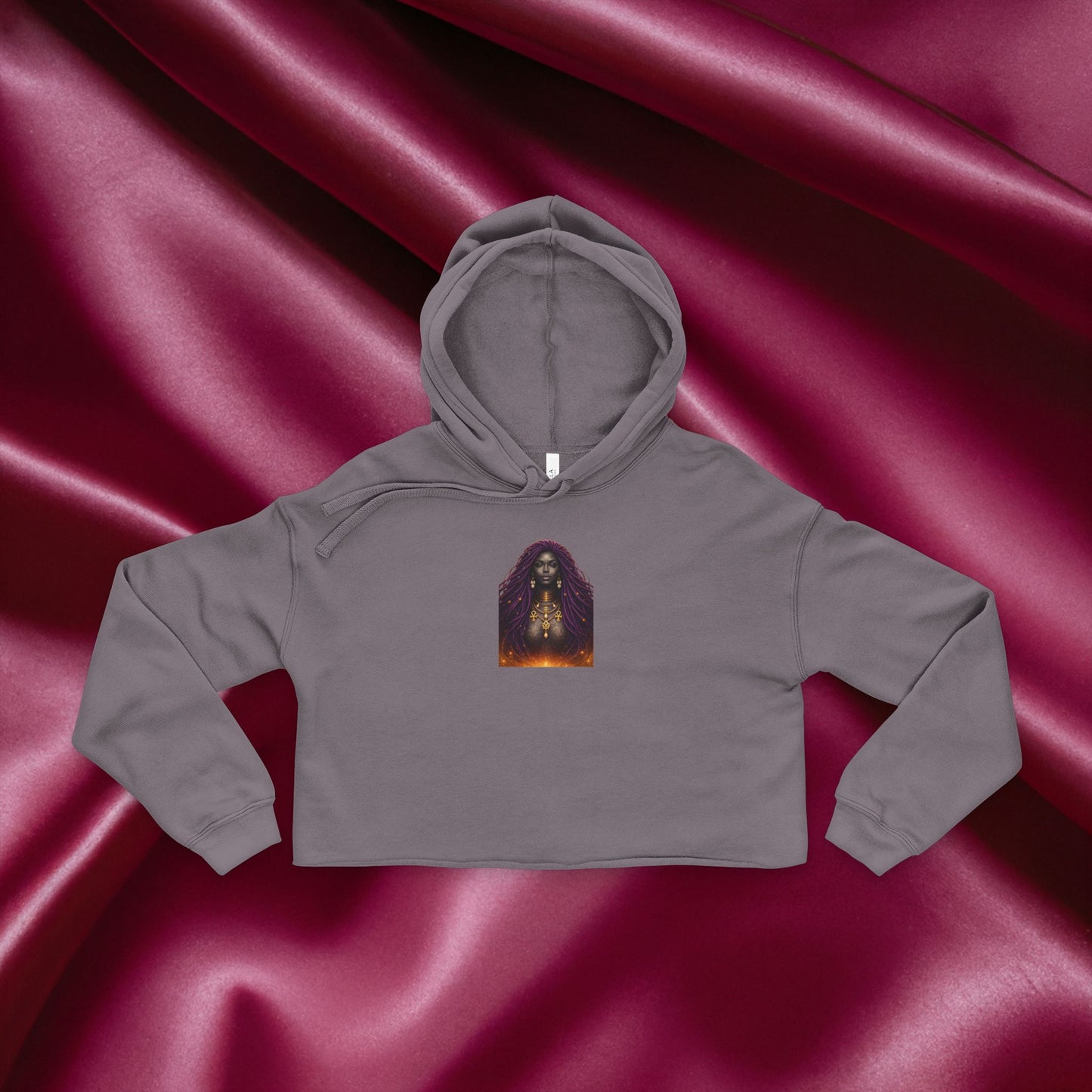 Quiet Confidence Cropped Hoodie — Minimalist Affirmation "Trust Yourself"