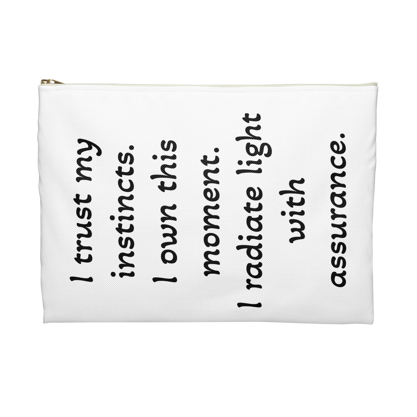 Calm & Clarity Accessory Pouch — Everyday Cosmetic and Organizer Pouch