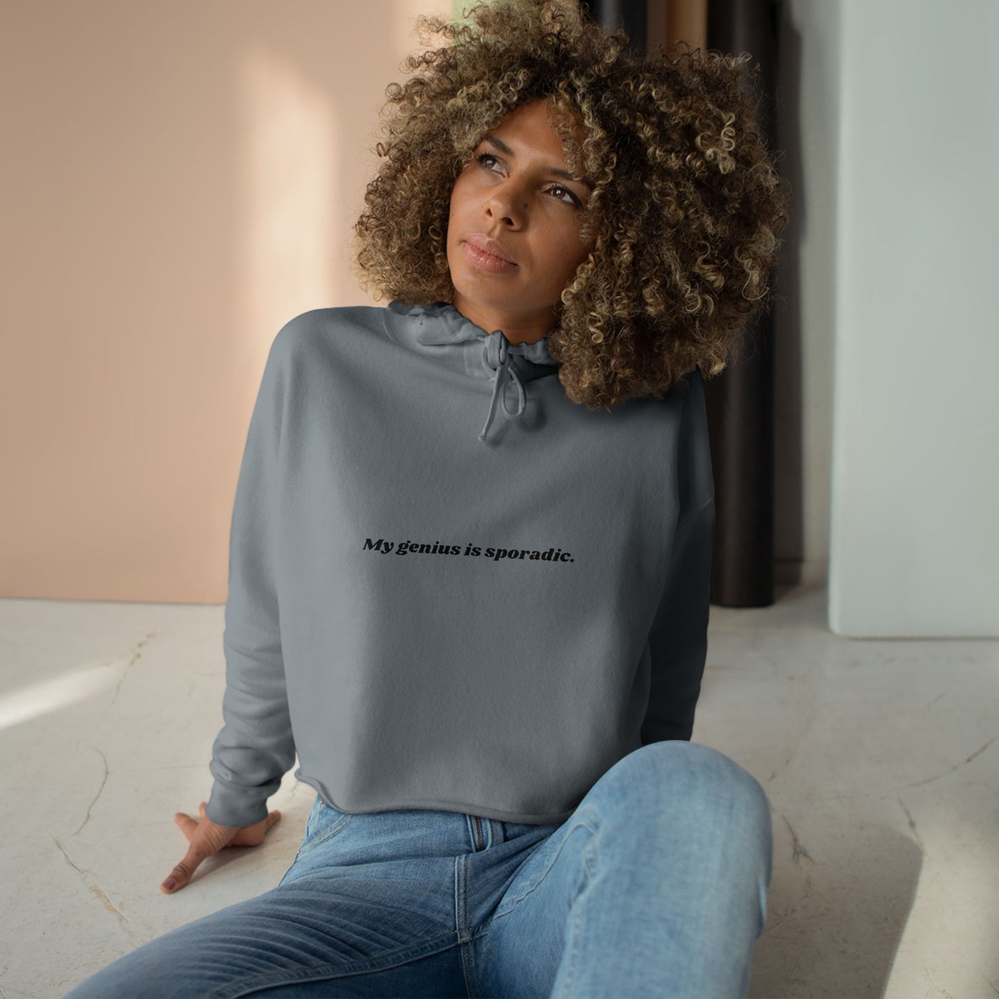 Genius - Crop Hoodie