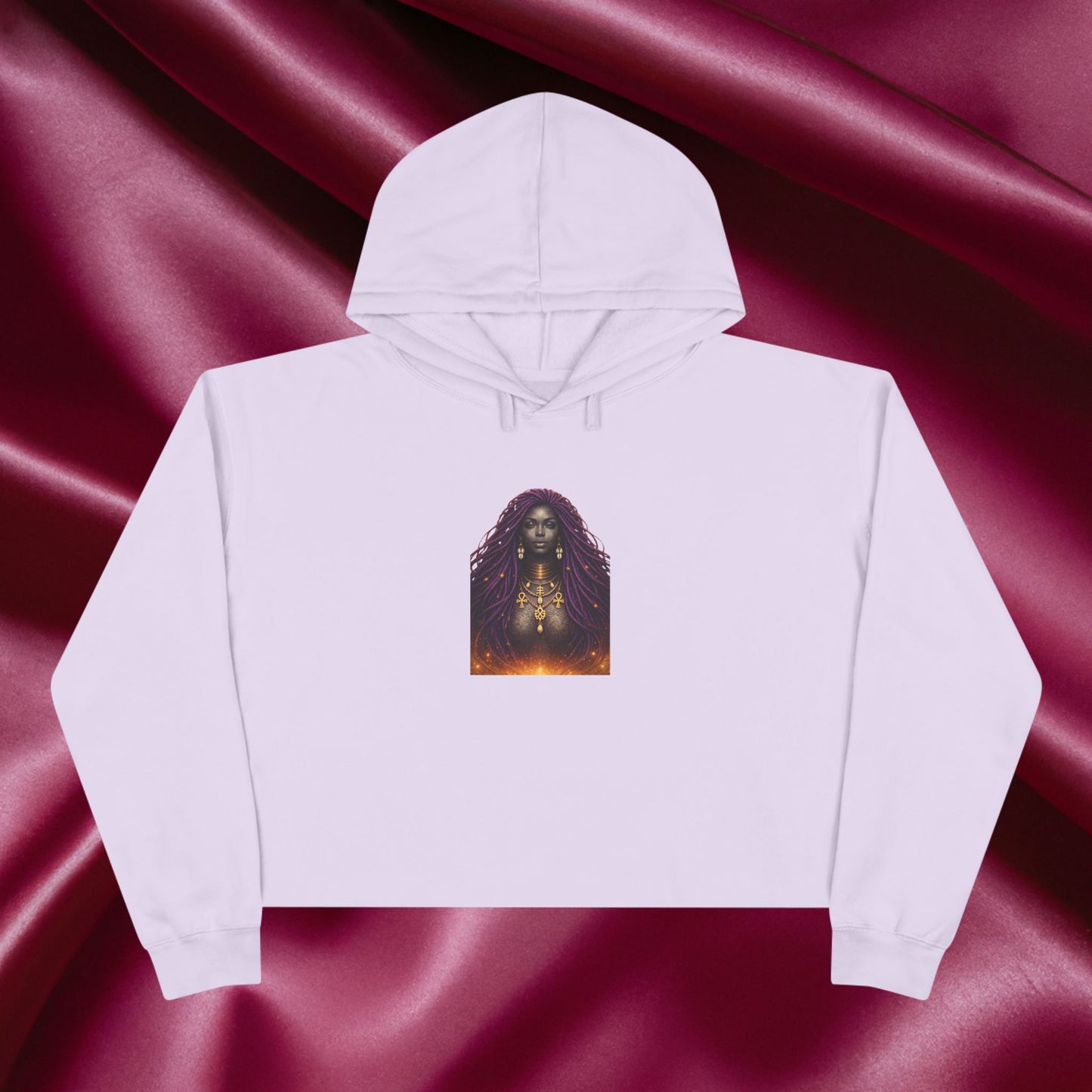 Quiet Confidence Crop Hoodie — Minimalist Affirmation 'Trust Yourself'